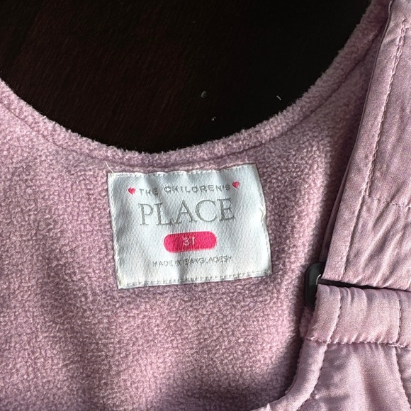 The Children's Place Light Pink Kids Overalls - Picture 2 of 4